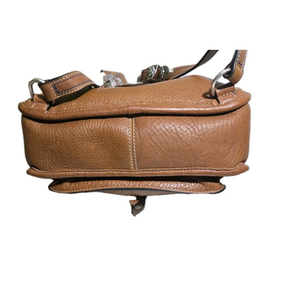 Will Leather Goods Lubbock Backpack Tan Leather Western Silver Buckle Embroidery main image 7